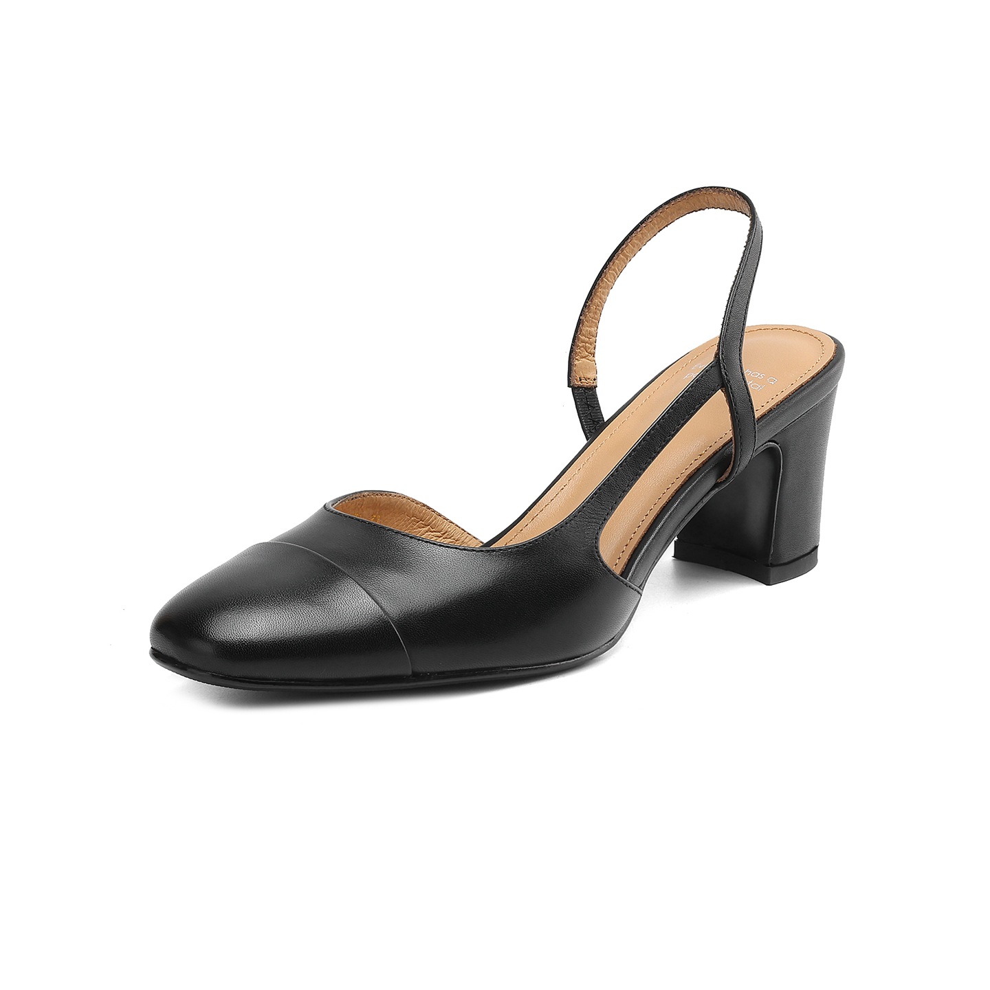 Sandal cao gót nữ mũi kín quai chéo buộc dây phong cách Hàn Quốc — đen