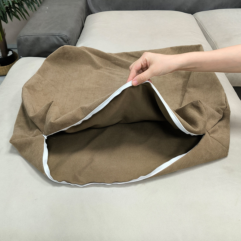 長いシェニール織のリビングルームのソファ背もたれ大きなクッション立体枕枕カバーには芯は含まれていません軽い豪華さと高級感|undefined
