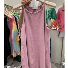 胖mm特大码300斤韩国东大门夏季螺纹内搭吊带连衣裙女短裙打底裙