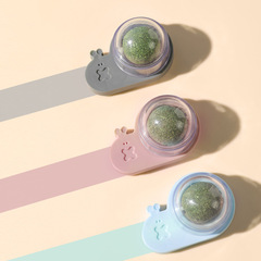 Pet Cat Snack Self-High Ball, Rotating Mint Ball, Tooth Grinding and Cleaning Wood Nardostachys JAPONICA Ball, Kitten Toy Catnip