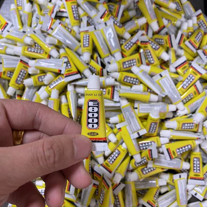 E8000 Glue 3ml Fabric Glue for Repairing Rhinestones, Sticking Rhinestones, Bonding Earphones, Alternative to B7000, Quick-Drying, High Viscosity