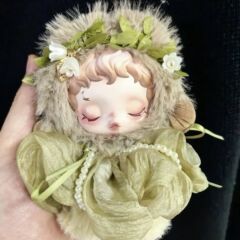 泡泡玛特SP娃衣光织园skullpanda搪胶衣服礼服裙沐木清池娃衣