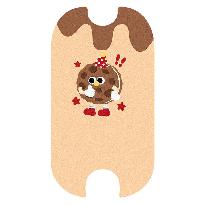 Cute cartoon animal silk loop floor mat, non-slip, waterproof, dirt-resistant, easy to clean, can be cut to size, suitable for electric scooters