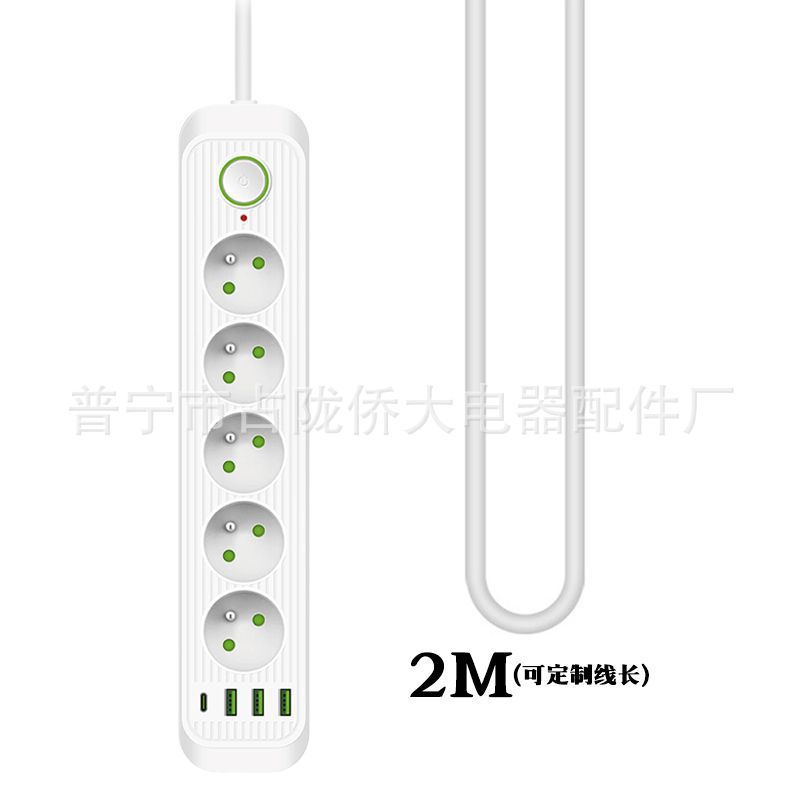Conector de expansión de interruptor de control maestro multifuncional estándar europeo con conector de puerta de seguridad de cobre grueso incorporado
