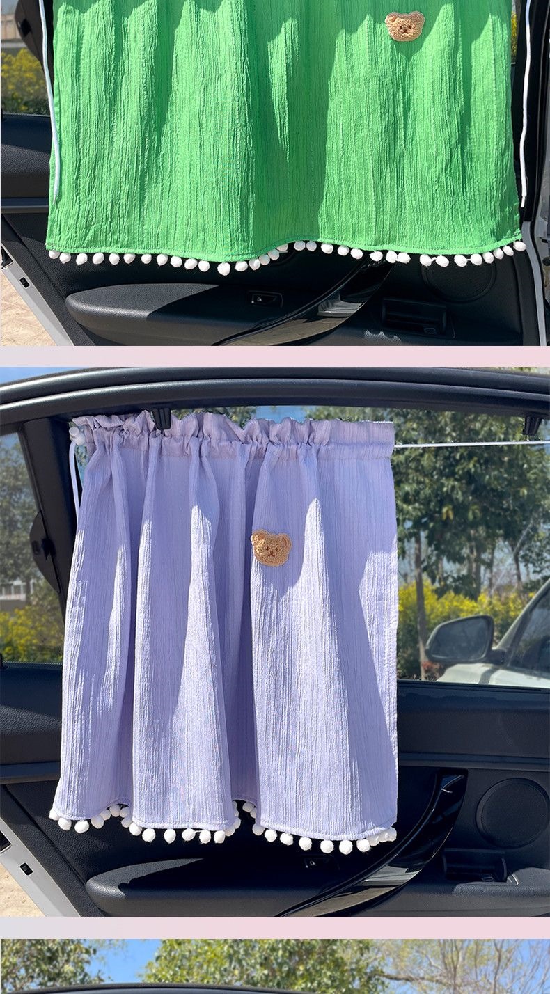 Car sunshade curtain, window blackout panel, suction cup car sunshade curtain, full blackout, privacy curtain for sleeping in the car