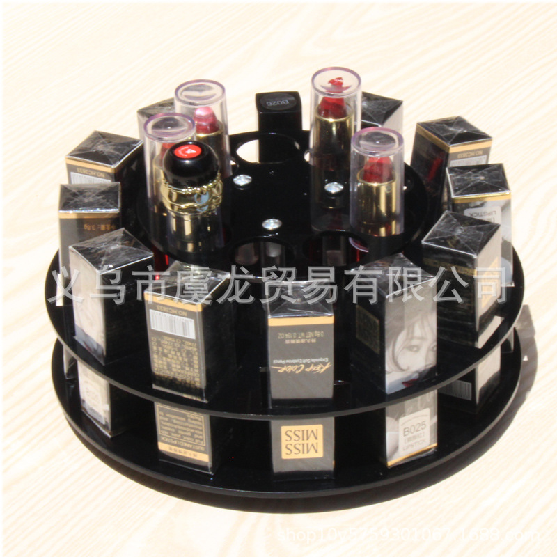 Acrylic rotating lipstick stand transparent lipstick stand lambskin lipstick display stand cosmetic makeup storage stand