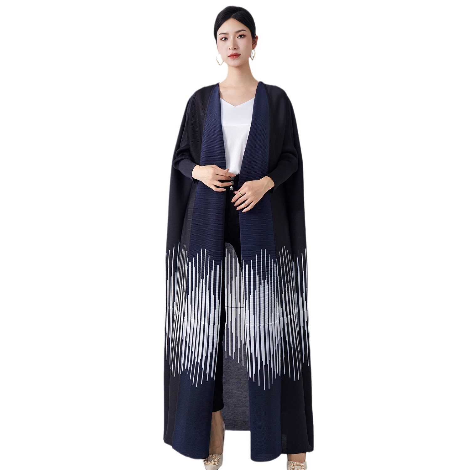 Cross-border Middle Eastern Women's Are Hot-selling, Offering A High-end Feel, With Loose-fitting Plus-size Cardigan_ecoleips.com