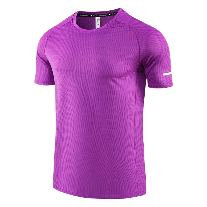 Спорт на открытом воздухе Мужская и женская сетчатая быстросохнущая футболка с короткими рукавами Топ для марафона Одежда для фитнеса Тренировочный Топ Светоотражающий