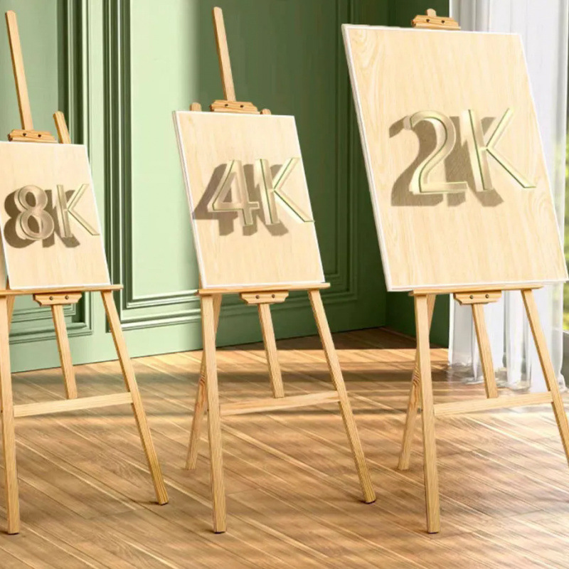 イーゼル調節可能なスケッチ絵画油絵広告ディスプレイスタンド折りたたみアート学生用品無垢材イーゼル製図板|undefined