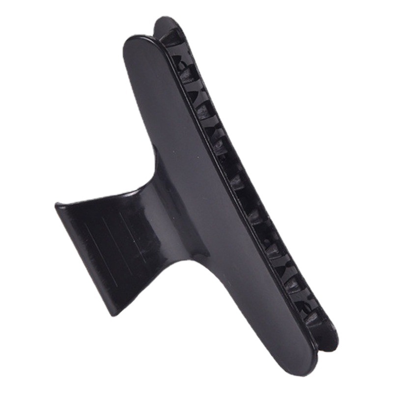 Factory direct supply hairdressing clip small size butterfly clip black and white hairdressing disc hair positioning hairpin plastic hairpin wholesale