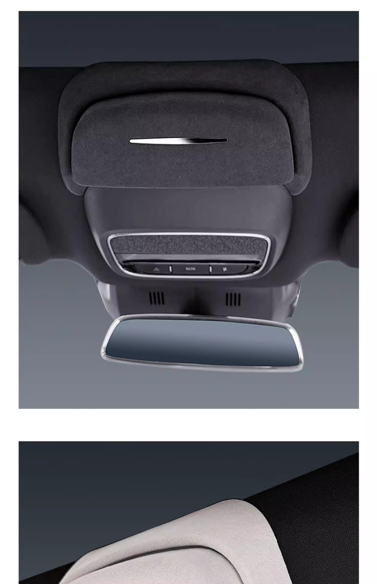 Suitable for Xpeng Mona M03/P7/G6 Car Glasses Case, Roof-Mounted Sunglasses Storage Clip, Interior Modification Accessories