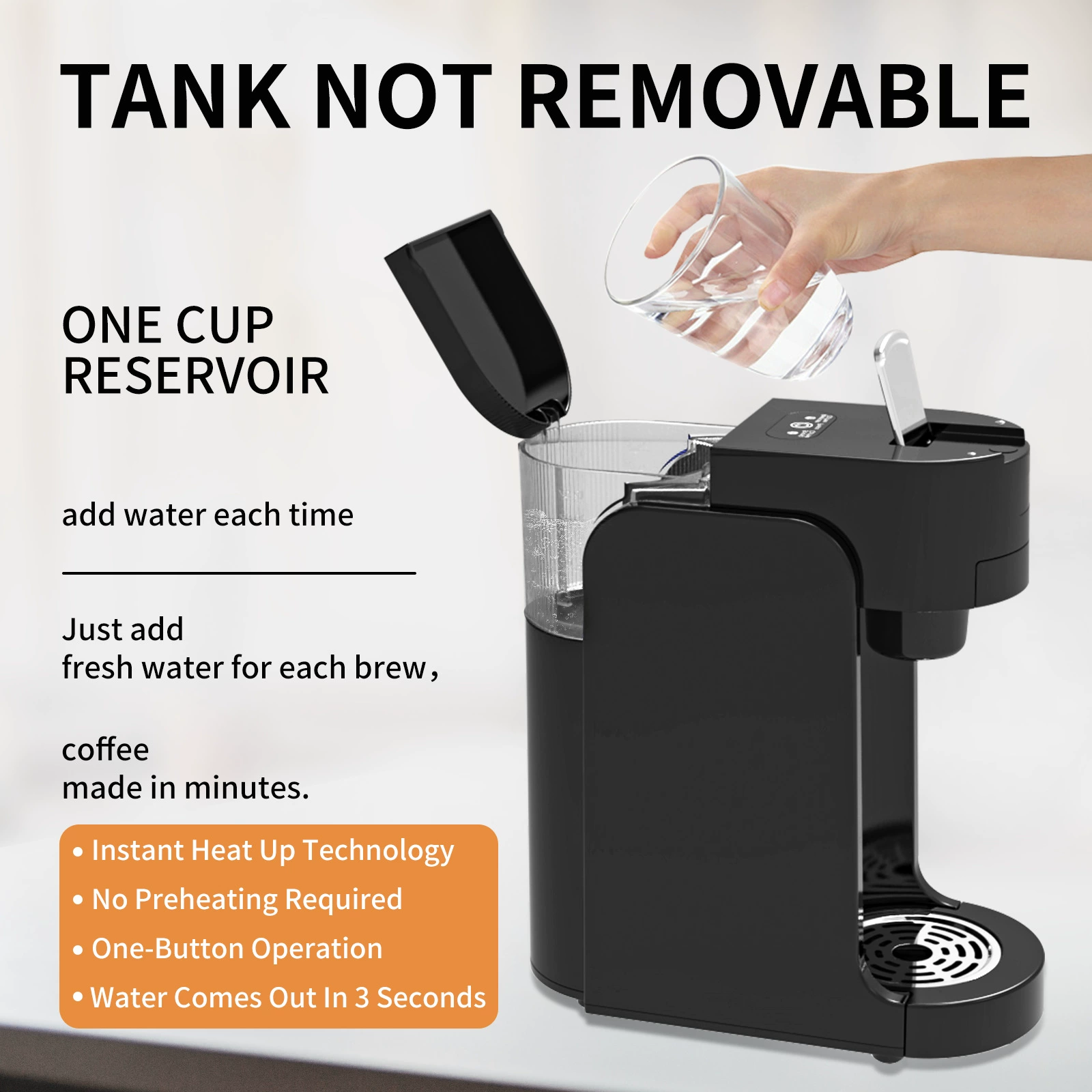 Capsule, automatic universal coffee machine, fully automatic, American style, (Cross-border trading)
