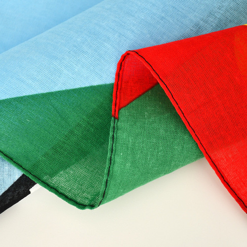 Cross-border best-selling bandana cotton headscarf flag square scarf magic outdoor amoeba pattern hip-hop square scarf customization