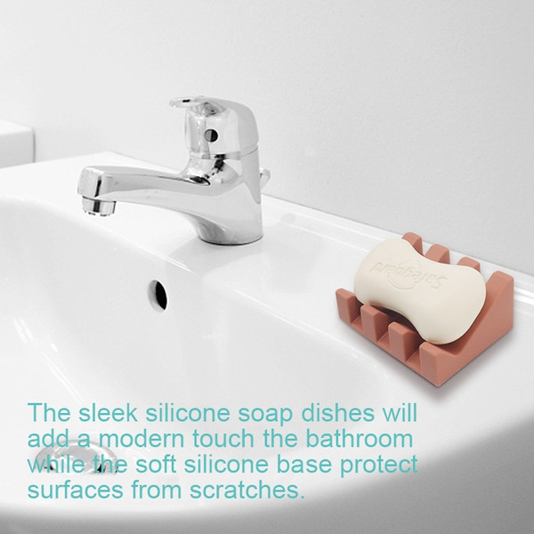 Silicone soap holder