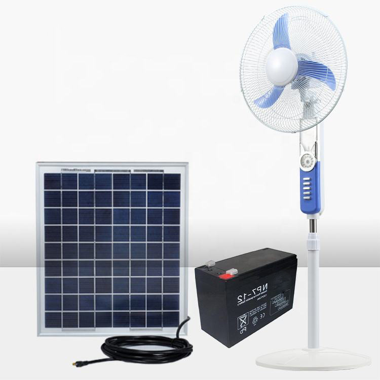 Rechargeable battery fan electric solar...