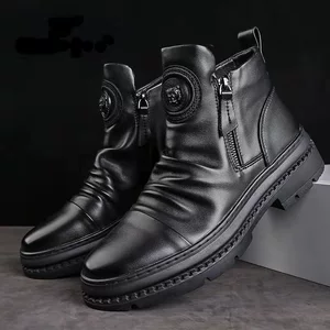 Martens, осенняя универсальная повседневная обувь с молнией, сезон осень 2025, европейский стиль, в корейском стиле