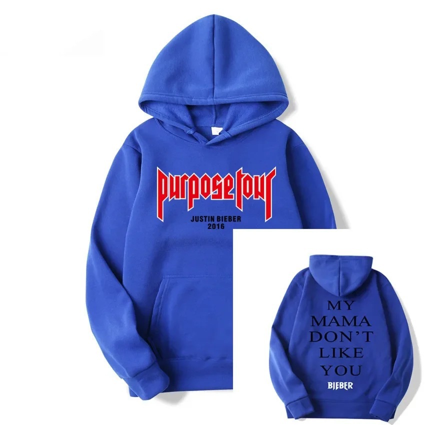 Fashion Brand Design Justin Bieber Purpose Tour Hoodies Pull