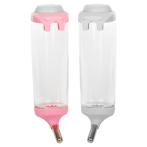 Wholesale Simple Suspension Pet Waterer Plastic Extended Type Dog Cat Rabbit Automatic Water Bottle