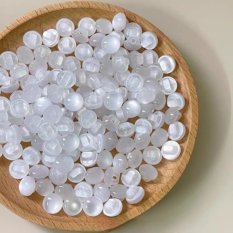Resin Pearlescent Buttons, Tall Mushroom Buttons, Shirt Buttons, Baby Buttons, Translucent Buttons, Lace Collar Buttons, Sweater Buttons
