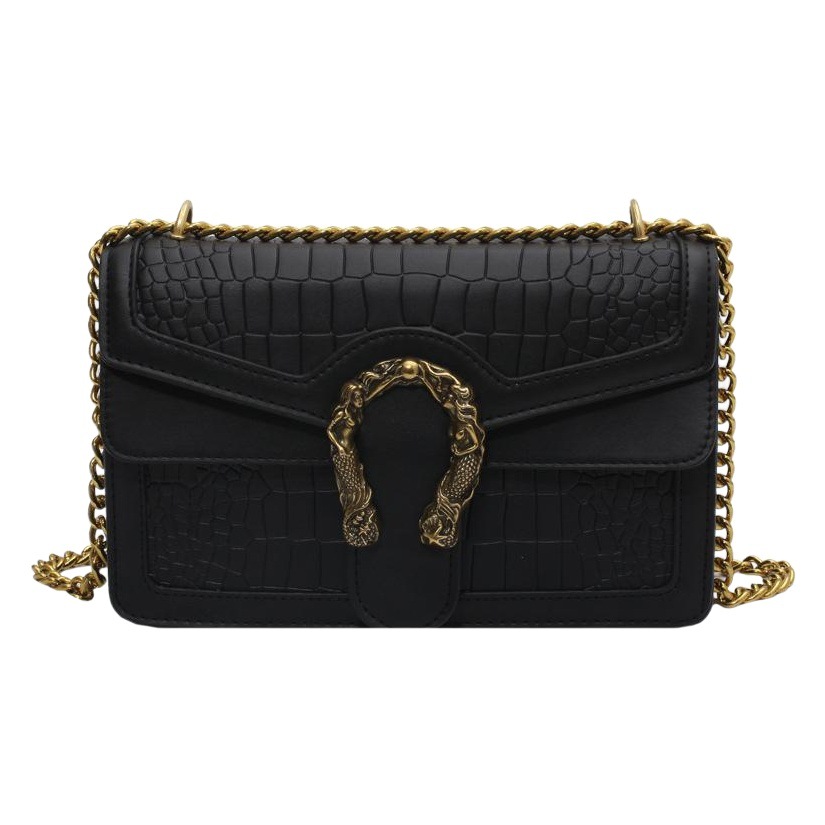 Factory Direct supply autumn and winter bag women's bag new fashion chain stone texture fashion shoulder bag crossbody small square bag