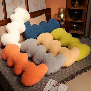 Cute Wave Pillow Long Pillow Clip Leg Bedside Pillow Long Sleeping Bed Pregnant Women Side Sleeping Birthday Gift Women
