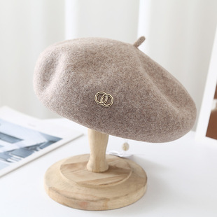 Beret Women's British retro autumn and winter Japanese wool painter hat women's Beilei hat versatile Korean fashion ins