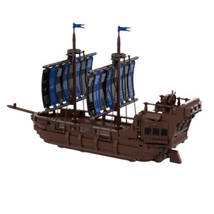 Moc-98938 Medieval Style Boat Pirate Ship Building Toy Set 1320 Particle Number