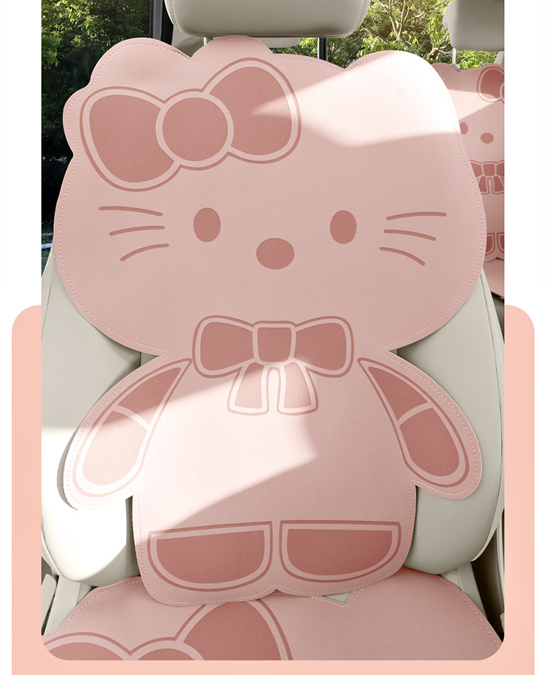 2026 Car Seat Cushion, Universal for All Seasons, Suede Seat Cushion, High-End Saddle Pad, Suede Seat Cover, Summer Slim Waist Design
