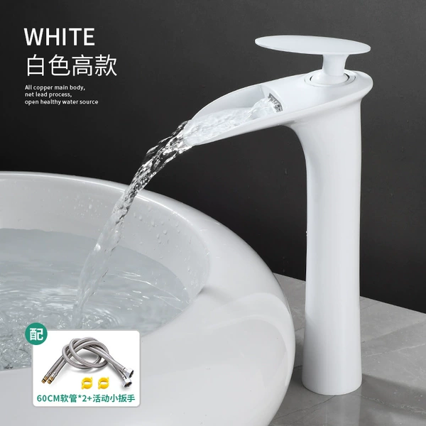 White waterfall high style