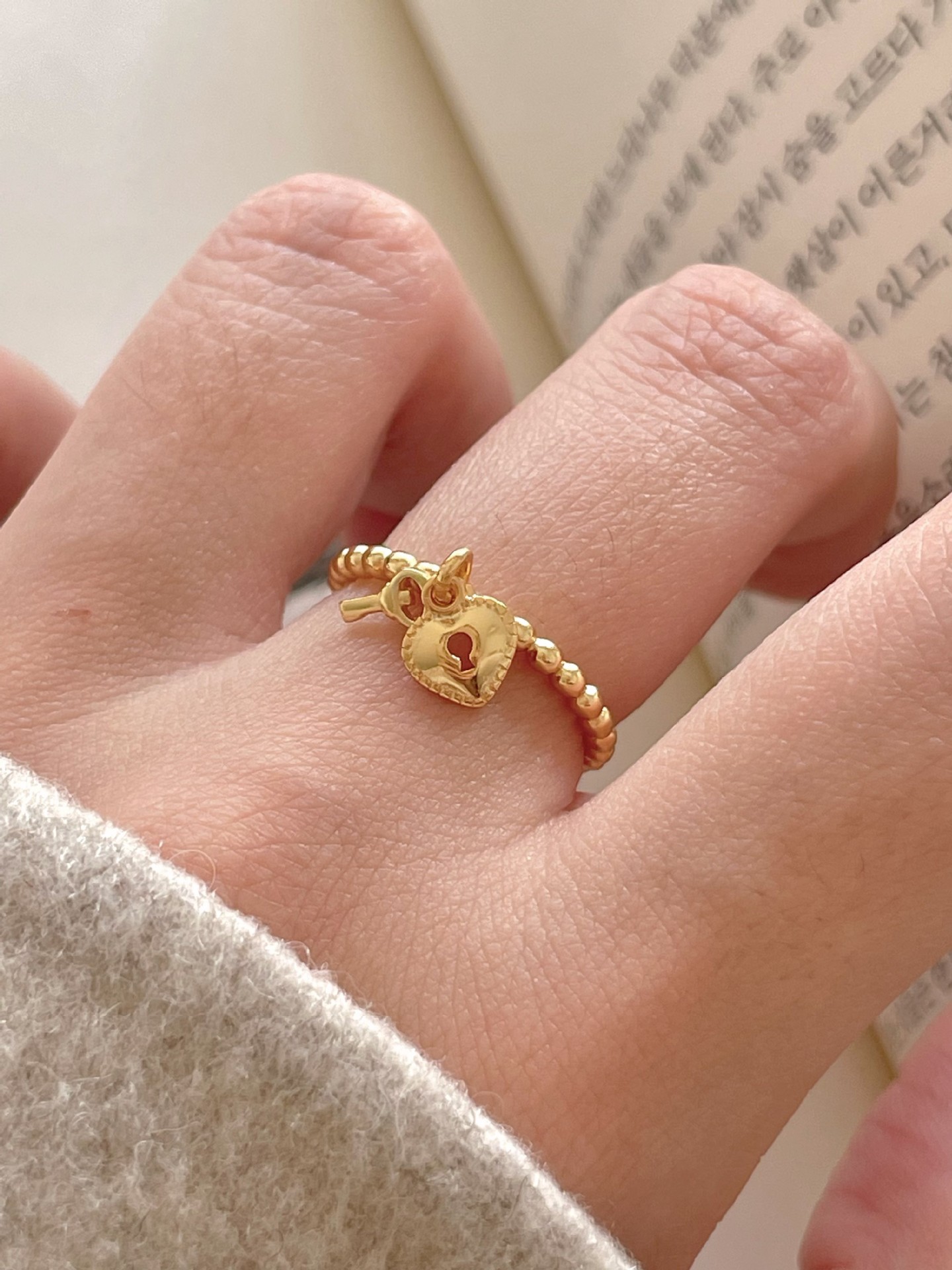 1g Weight 18K Gold Plated Plating Material Charm Rings, Open Rings Classification Adjustable Ring Size 1 Piece Quantity Daily Occasion 925 Sterling Silver Material Heart Shape, Key, Lock Pattern All Seasons Season Women's Gender Simple Style Style 18K Gold Plated 925 Sterling Silver Heart Shape Key Lock Charm Rings Open Rings 925 Sterling Silver Rings 4