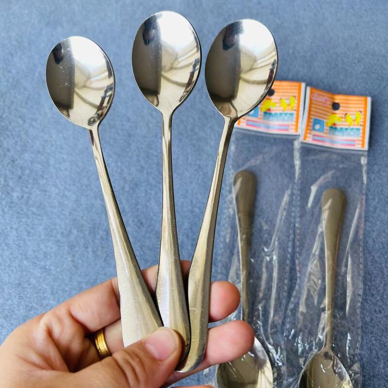 601丸頭スプーンスプーンコーヒー攪拌スプーンスプーンスプーンスプーンスプーン学生用スプーン家庭用食器1元ソース|undefined