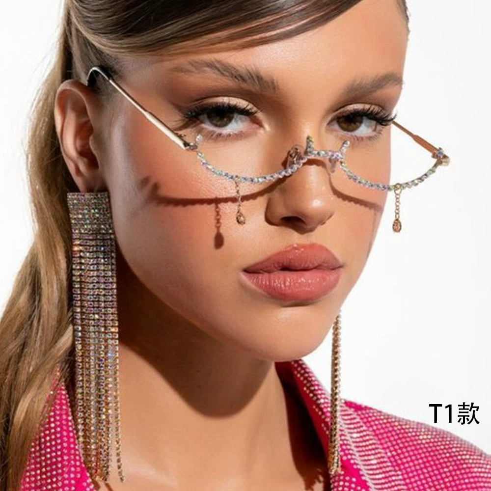 Amazon Горячая продажа трендовая оправа для очков с каплями воды без линз модные персонализированные рамки для украшений для вечеринок