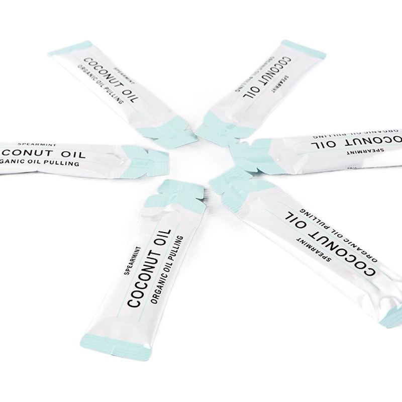Coconut Oil10 ml enjuague bucal portátil bolsa desechable aceite de coco enjuague bucal botella image 1