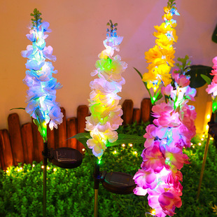 Solar garden lights simulation hyacinth garden lights tourist attractions decorative lights atmosphere lights creative solar lights
