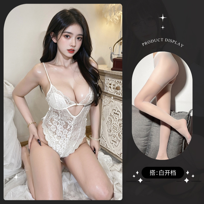 8842 화이트 + 화이트 오픈 양말
