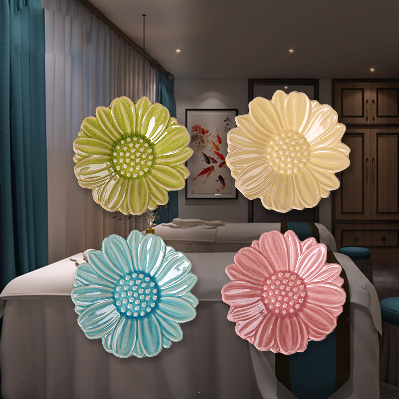 Spit dish condiment dish snack cold dish sushi sauce ceramic beauty salon special essential oil mask bowl and plate 