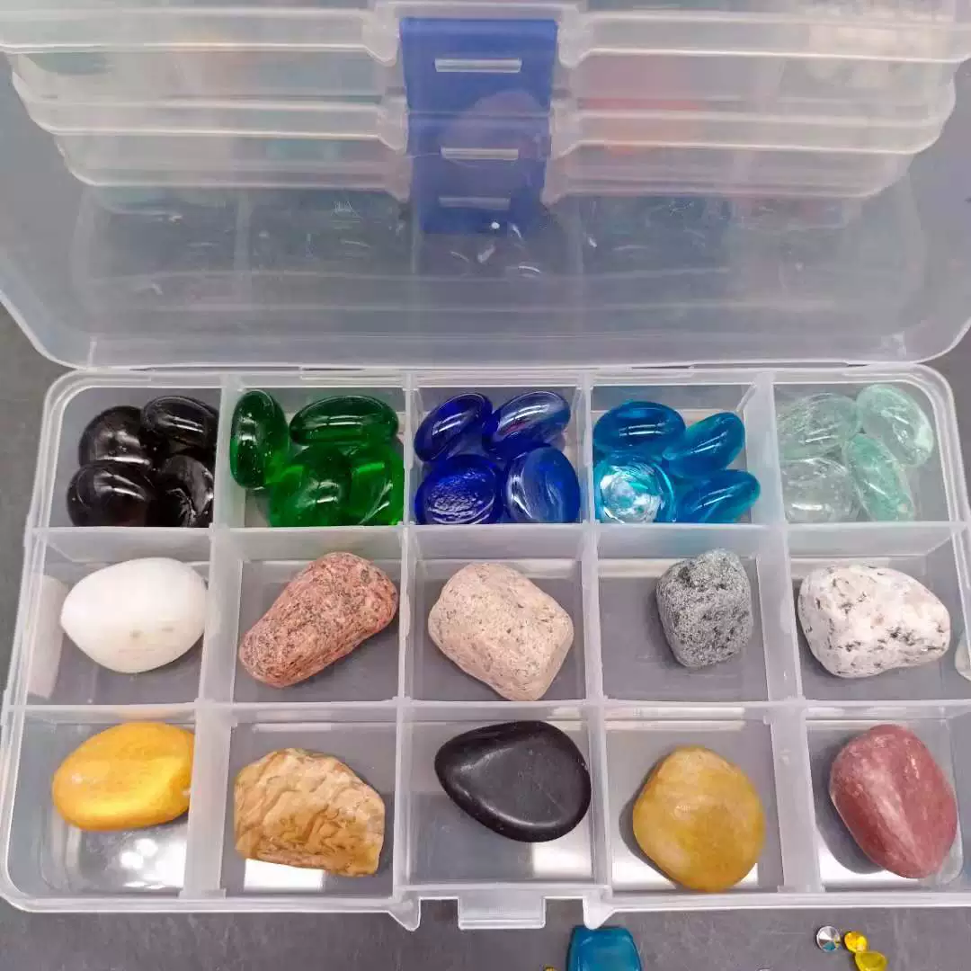 Natural ore, sample, gift box, archeological set, with gem, training