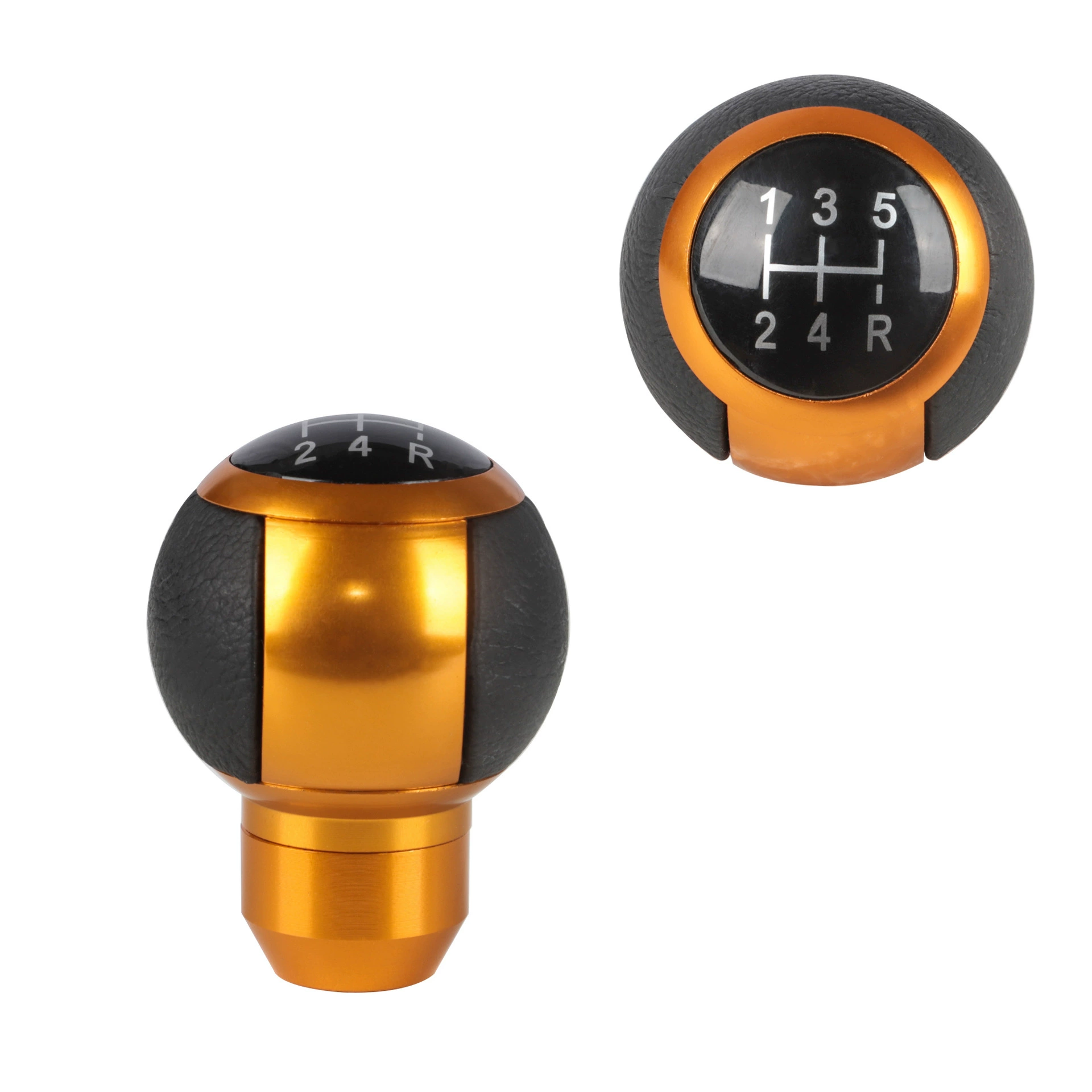 Трансграничные горячие продажи автомобилей модифицированные алюминиевые кожаные 5-ступенчатые головки передач универсальные ручные ручки