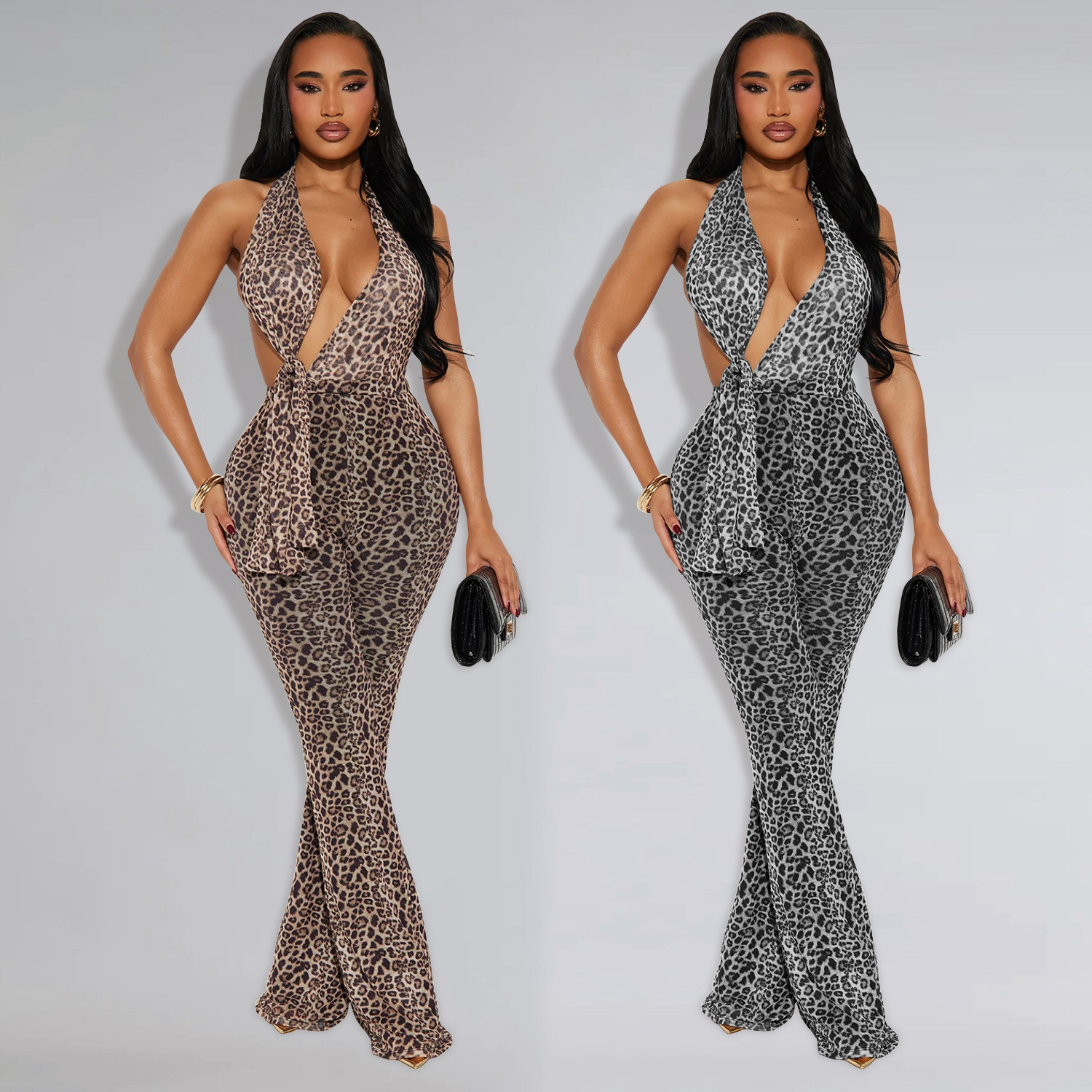 C7495 Aliexpress transfronterizo Amazon Europa y América moda de mujer sexy impresión de leopardo colgante bolsas de brazo plantares