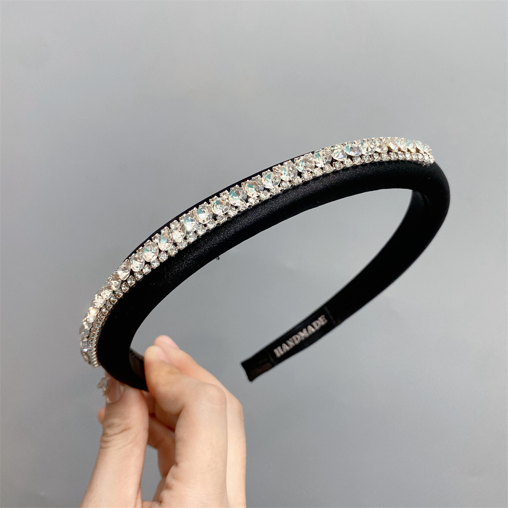 Fairy Style Modern Style Color Block Cloth Diamond Hair Band display picture 4