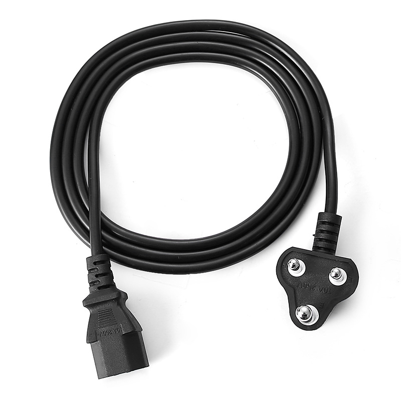Pequeño cable de alimentación de cola de Sudáfrica pequeño cable de alimentación de Sudáfrica cable de alimentación de tres núcleos Cable de enchufe de cola