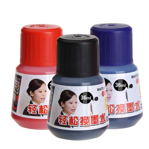 Jin Wannian black whiteboard pen ink scrubbing large capacity blue ink refill red ink K-0300