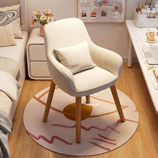 Computer Chair Comfortable Sedentary Backrest Office Chair Home Solid Wood Makeup Chair Dormitory Student Study Desk Chair Stool