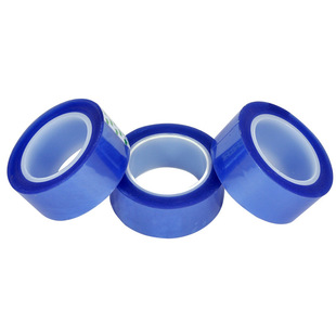 Pet Blue High Temperature Resistance Tape Small Die Spray Baking Paint Electroplating Masking Protection Silicone Tape Die Cutting Punching