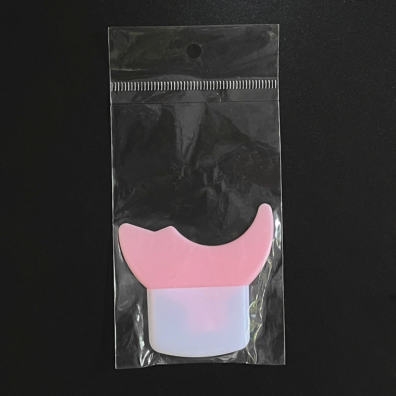 Silicona pestañas bisel novato dibujo Eyeliner rímel asistente herramienta de maquillaje ojo Crescent silicona suave bafle