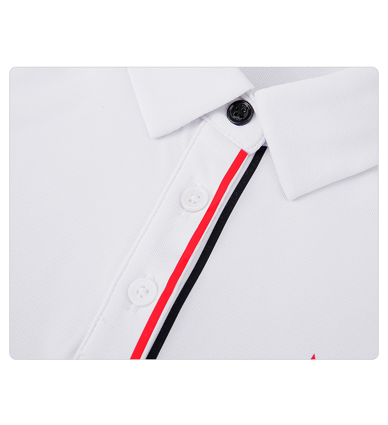 Áo polo golf tay ngắn trẻ em PGM thiết kế ghép màu — YF591-màu hồng, YF591-màu trắng, YF591-màu xanh nước biển chi tiết 13