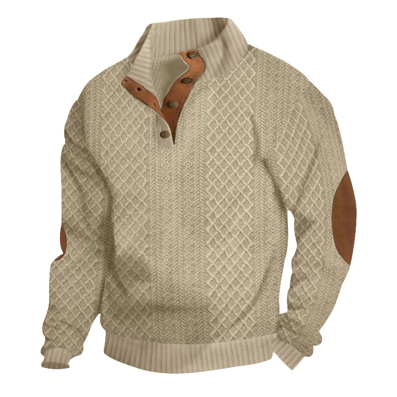 ​​Men's Casual Hoodie With Anime Embroidery - Stylish Streetwear Pullover, Soft & Comfortable Long Sleeve Sweatshirt​​_viptrois.com
