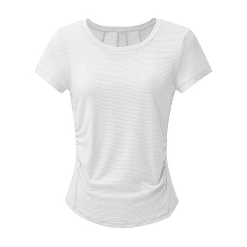 美しい背中のヨガ服ヨガカバーアップ春と夏の薄い速乾性半袖フィットネス服女性のスポーツトップスハイエンド|undefined