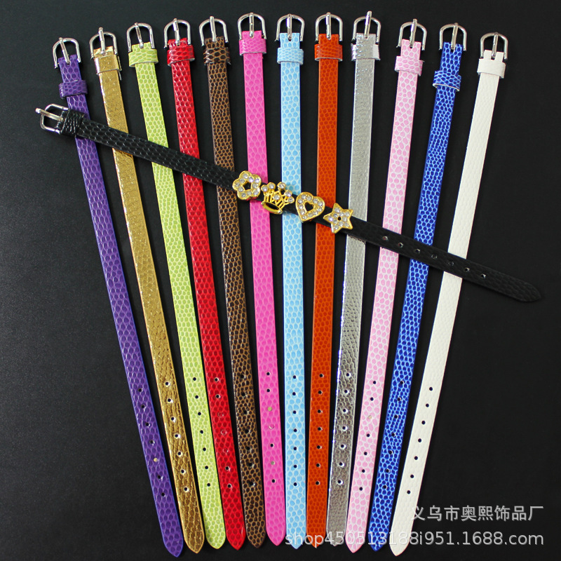 8mm Snake Pattern Wristband DIY Accessories Wristband Doll Belt Accessories Props Rhinestone Bracelet Accessories