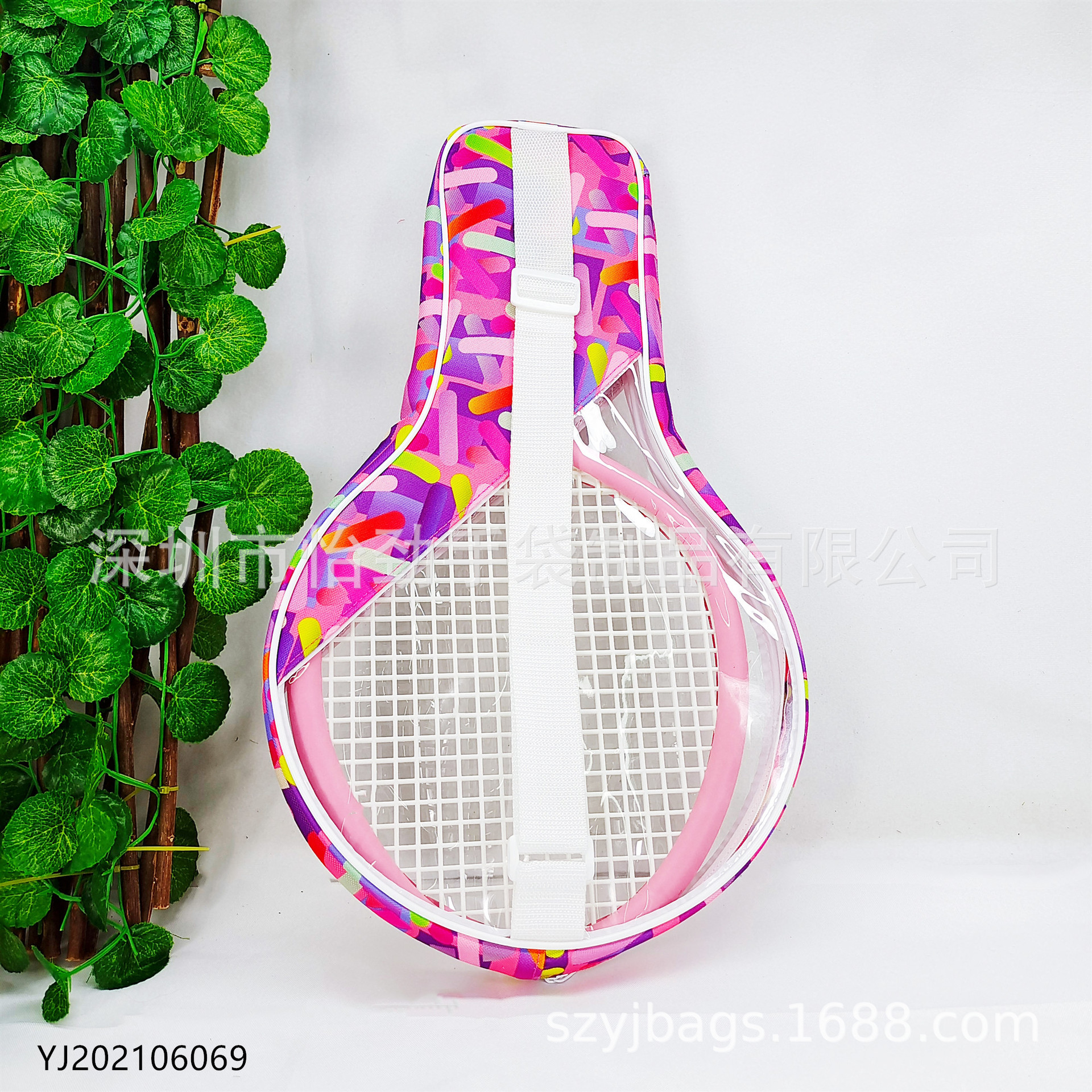 间色牛津布网球拍袋 PVC球拍包